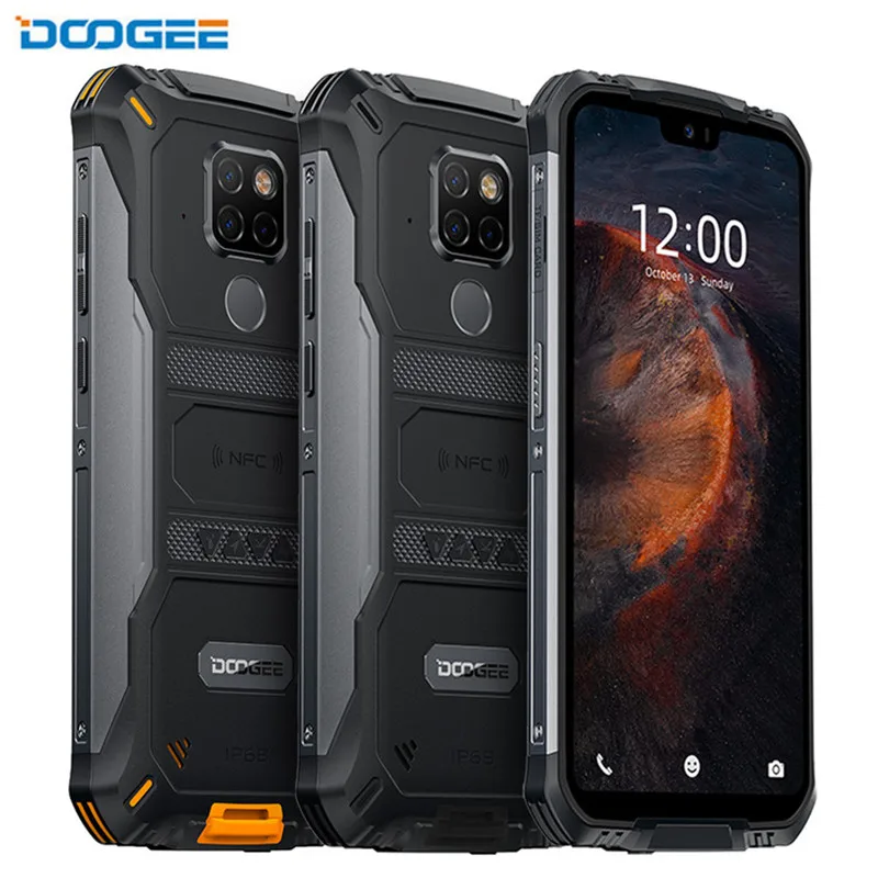 DOOGEE S68 Pro 5,84 дюймов Android 9,0 прочный для мобильного телефона IP68 Ударопрочный смартфон MTK P70 6 ГБ 128 ГБ сотовый телефон 21MP AL камеры
