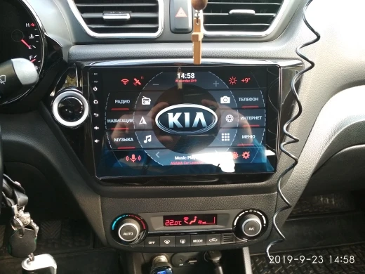 Android 8.1 2din car radio gps navigation multimedia player for Kia RIO 3 4 Rio 2010 2011 2012 2013 GPS