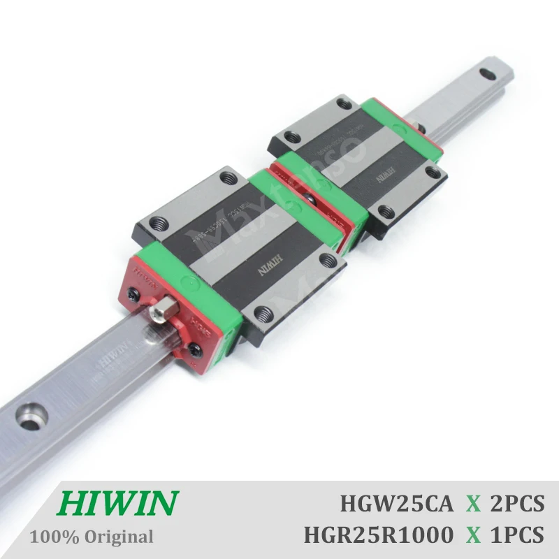 HIWIN HGW25 R1000mm CNC components Linear Guide Rail HGW25CC for CNC Machine Center z axis Parts High Precision set ballscrew