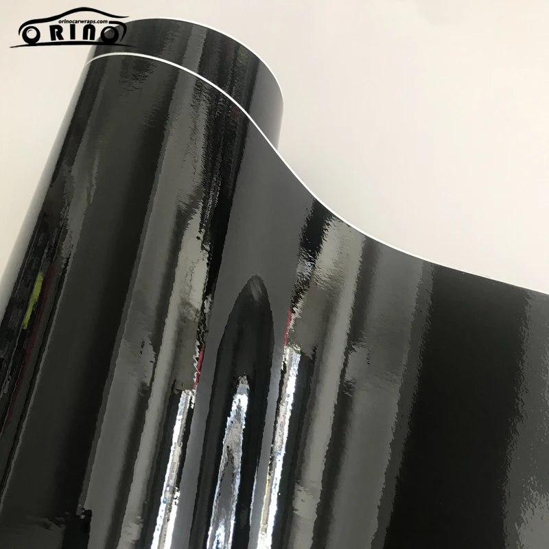 Black Gloss Vinyl Wrap Sticker-2