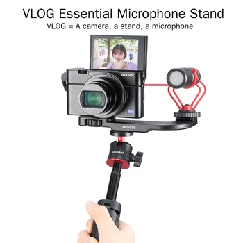 

ULANZI PT-9 Vlog Cold Shoe Mount Plate for Sony A6400 A6300 Extend Microphone LED Light Tripod DSLR Action Camera Accessory