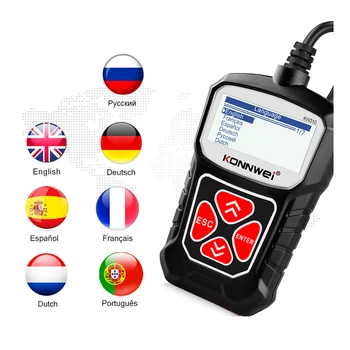 

KW310 OBD2 Scanner For Auto OBD 2 Car Scanner Diagnostic Tool Automotive Scanner Car Tools Russian Language PK Elm327
