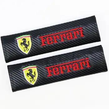 

car seat belt cover For Ferrari California GTC4 Lusso F430 458 488 599 RomaCar Styling Protect Shoulders Pads Case Accessories