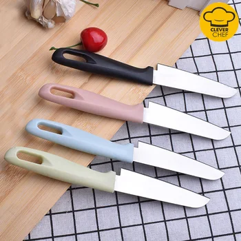 

Stainless Steel Fruit Knife with Cover Candy Color Vegetable and Fruit Peeling Knife Kitchen Accessories Tools Kitchen Items