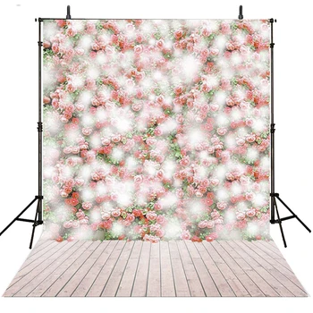 

Kids Photography Backdrops Flowers Vinyl Backdrop for Photography Bokeh Background for Photo Studio Wood Foto Achtergrond
