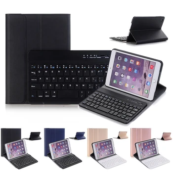 

For iPad Mini 1/2/3 Stand Shockproof Auto-Sleep/Wake Up Case Cover With Bluetooth Removable Keyboard Wireless UltraThin Keyboard