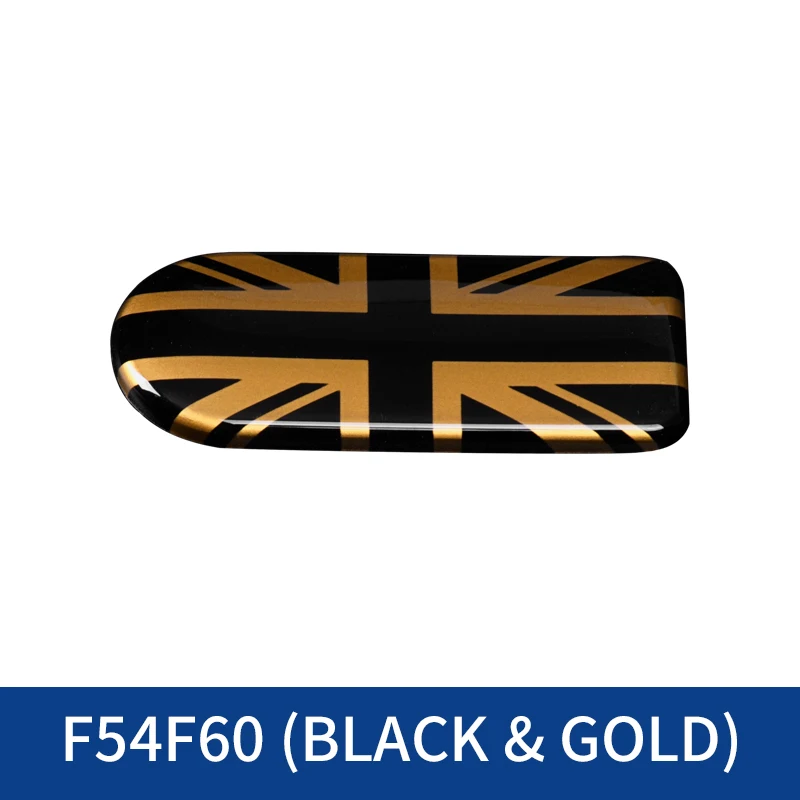 Коробка для хранения ручка накладка наклейка для BMW MINI F54 F60 Cooper ClubmanCo-pilot ручка Крышка Аксессуары - Название цвета: Black and Gold Flag