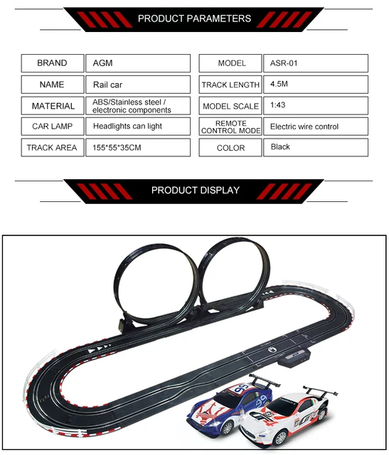 AUTORAMA ELETRICO AUTO PISTA DE CORRIDA COM 2 CARRINHOS 2 CONTROLES REMOTO  INFANTIL 33 PECAS 83CM