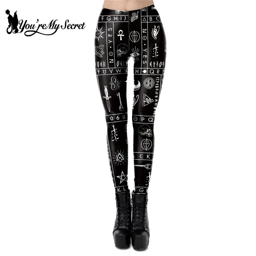 [You're My Secret] 2020 Ouija Board Leggings All-seeing Eye Nugoth  Gothic Legins Satanic Fitness Workout Pants Women Leggins