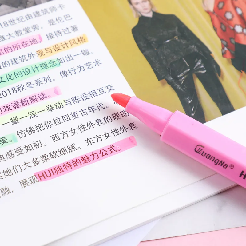 GUANGNA большая емкость хайлайтер ручки Канцтовары для школьников товары рукоделия