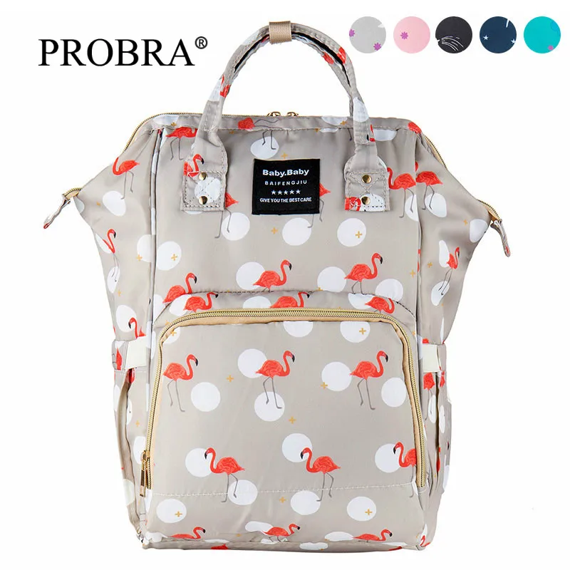 

Flamingo Baby Diaper Bag Bolsa Maternidade Maternity Bags Large Capacity Mummy Diaper Bags Zipper Mother Travel Backpacks Women
