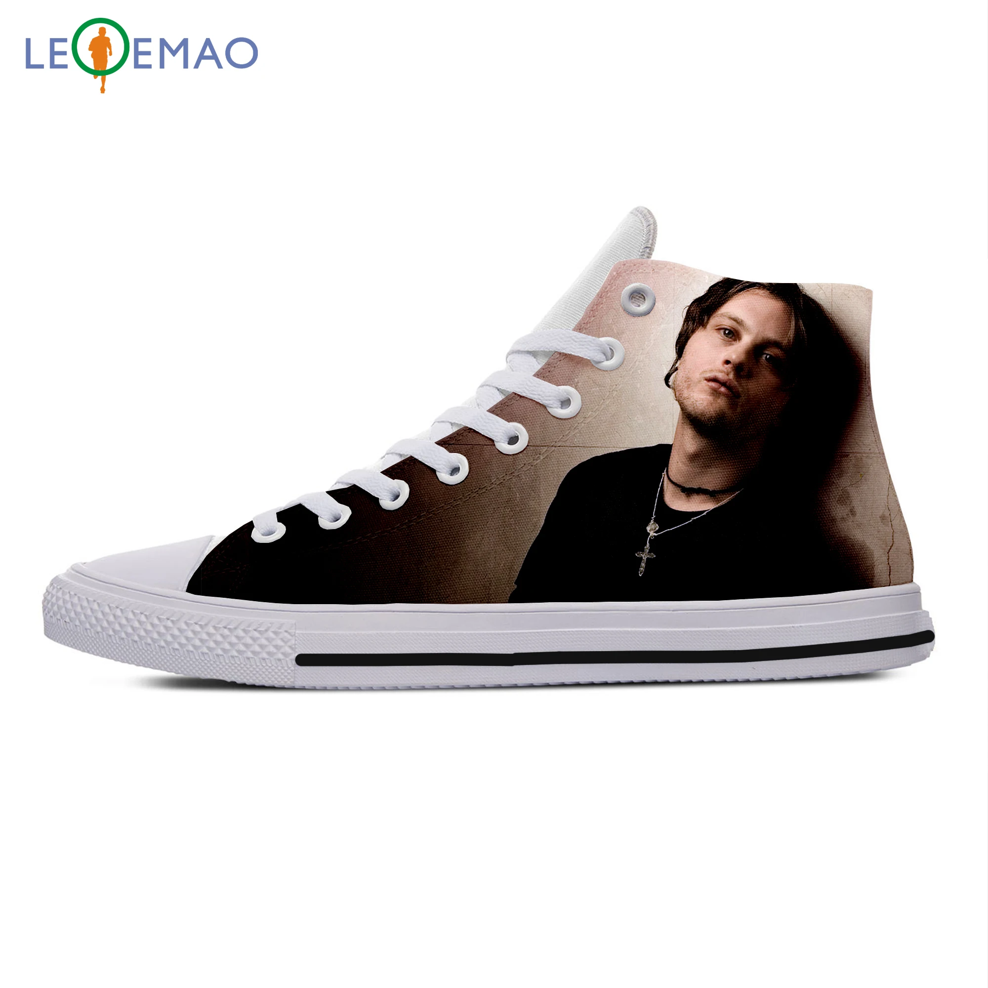 

Custom Spring Autumn Canvas Sneakers Michael Pitt High Quality Handiness Flats Running Shoes Comfortable Big White Zapatillas