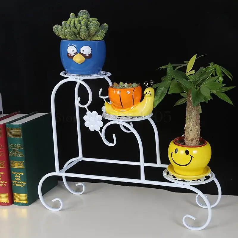 Многослойный цветок из кованого железа креативный Настольный Jardiniere Европейский