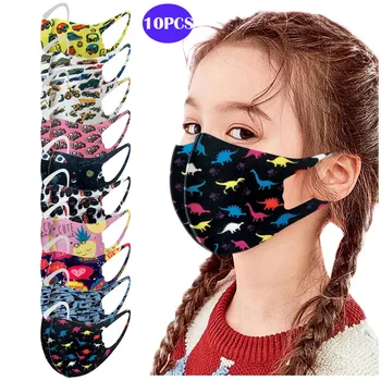 

10PC Kids OMG face cover Printed cartoon mask for winter Christmas Wedding Halloween Easter Party gift Thanksgiving for family