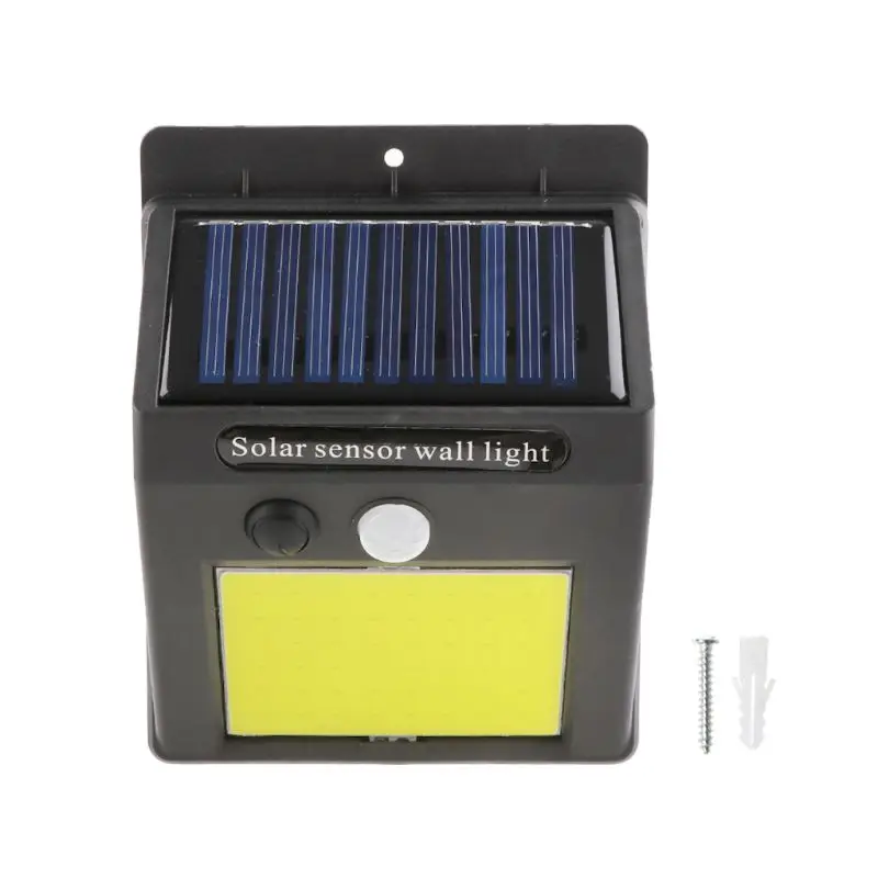 

48 LED Solar Induction Wall Lamp 20 COB Light Source Home Outdoor Lighting Waterproof Energy Saving Lamp