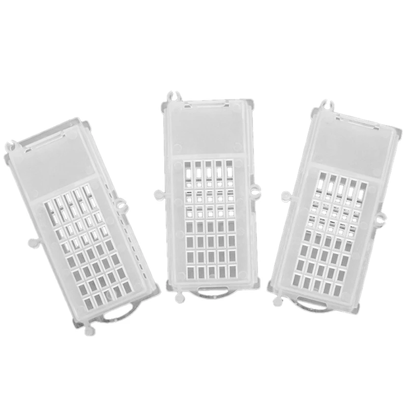 

Bee Tools Bee Transport Cages Beekeeping Equipment Queen House Beehive White Transparent Queen Bee Cage 100 Pcs