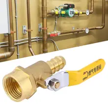 G1/2 дюйма DN15 топливный газовый шаровой клапан Латунь Внутренняя резьба односторонний клапан#12 Барб Воздушный сопло