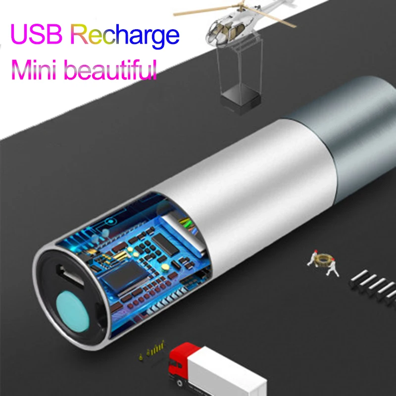 Светодиодный мини фонарик с USB подзарядкой водонепроницаемый стильный