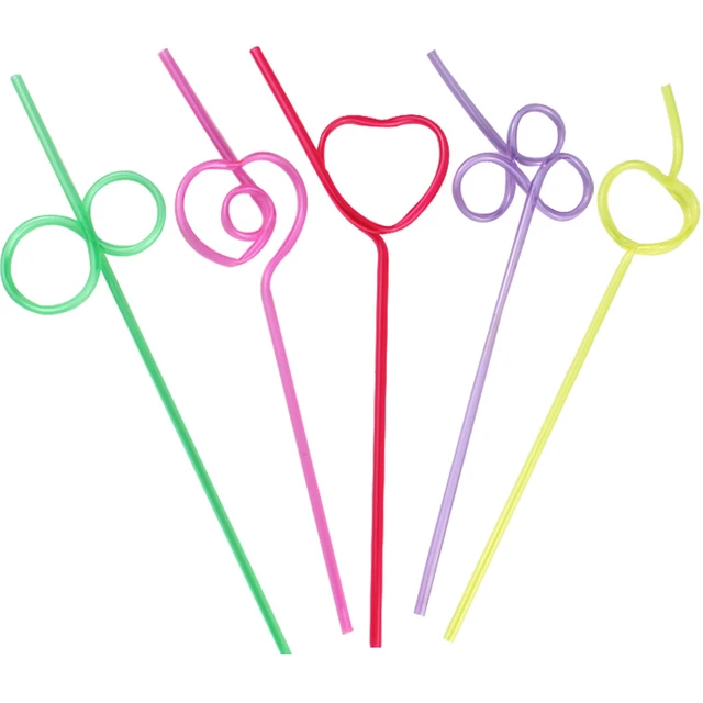 10pcs Crazy Straws For Kids Silly Straws For Kids Plastic Straws Reusable  Drinking Straws Reusable Plastic Straws Plastic Reusable Straws