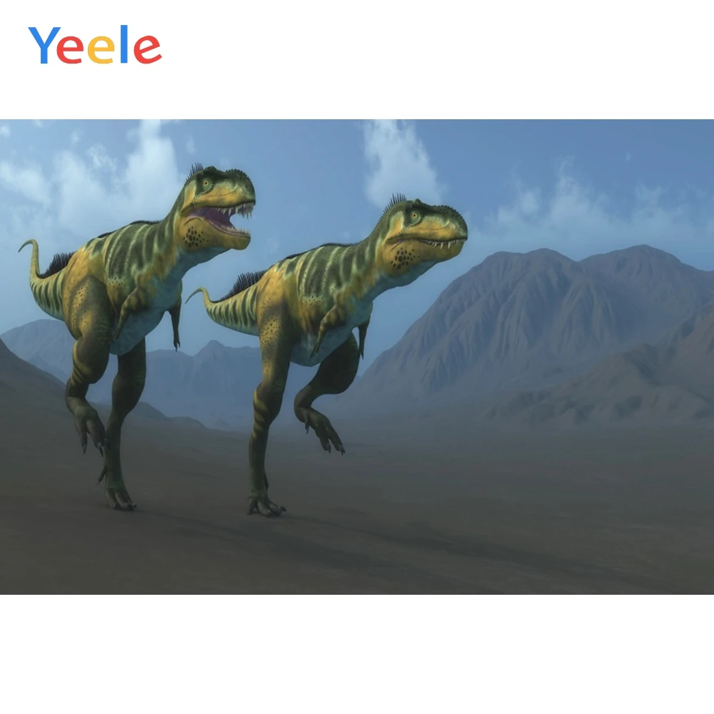 

Yeele Painting Photocall Velociraptor Dinosaurs Fog Photography Backdrops Personalized Photographic Backgrounds For Photo Studio