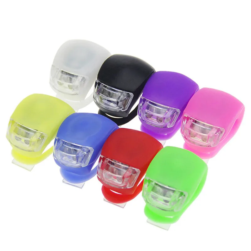 

Bicycle Light with Battery Waterproof Silicone LED Head Front Rear Wheel Lights Bike Headlight Lamp Cycling Bicycle Accessories