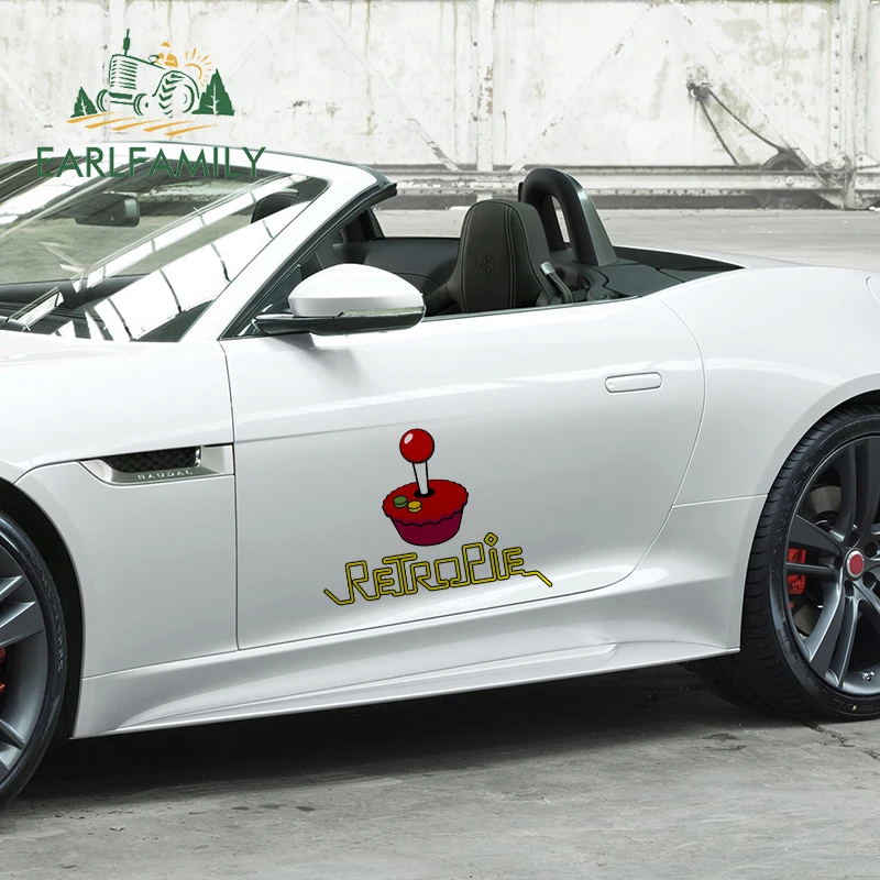 Earlfamily 43Cm X 33.4Cm Per Retropie Game Arcade Big Car Stickers Window Decal Vinyl Car Door Impermeabile Van Suv Decoration