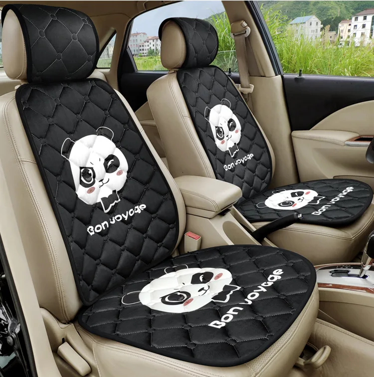 Neue Nette Cartoon Panda Universal Auto Sitz Abdeckung Klassische Winter  Weiche Plüsch Auto Sitzkissen Warme Auto Sitz Matte Auto Zubehör Von 6,32 €