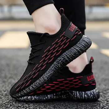 

2019 Fly Fabric Scale Grain Man Run Shoe Sneakers Male Motion Ventilation Casual Shoes