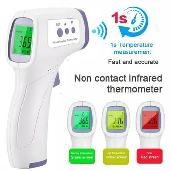 

Free Shipping Infrared Forehead Thermometer Non Touch Digital LCD Termometro Fever Full Body Temperature Measurement