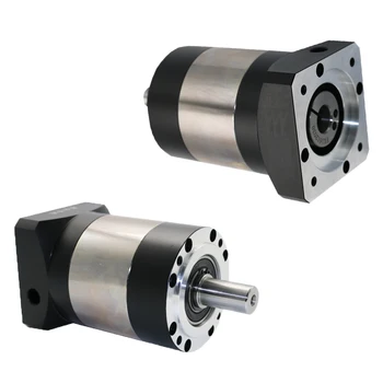 

High Torque Motor Reducer 3~100:1Ratio Round Output Flange Planetary Gearbox 19 22 24mm Input for 110 130mm 1kw~3kw Servo Motor
