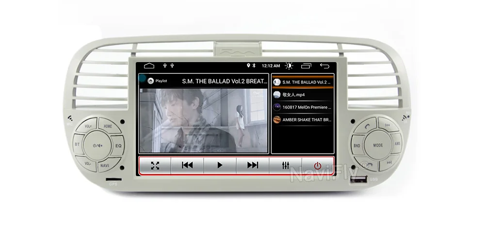 NaviFly ips экран DSP 2 din android 9,0 автомобильный multimidia gps навигатор для FIAT 500 аудио радио авто стерео аудио автомобиля