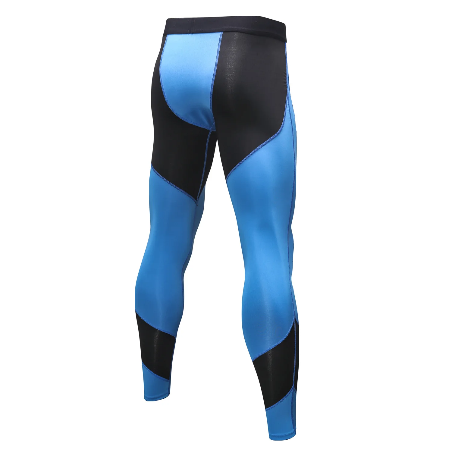 

Men Pro Tight Sports Running Training Fitness Pants Wicking Quick-Drying Ultra-stretch Contrast Color Joint Trousers