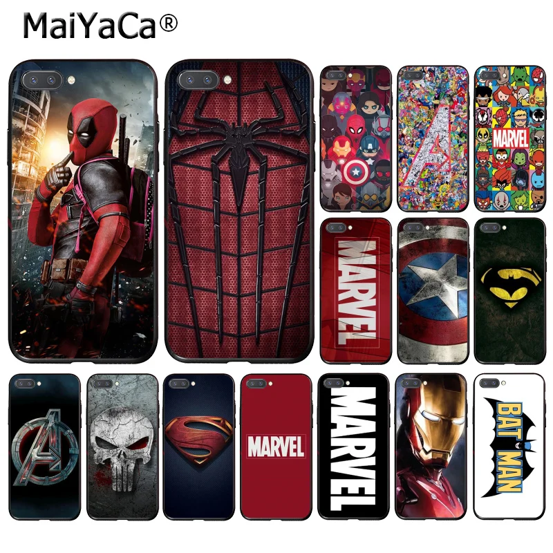 

MaiYaCa Deadpool Iron Man Marvel Avengers Logo Phone Case for Huawei Honor 8X 9 10 20 Lite Honor 7A 7C Honor10i View20