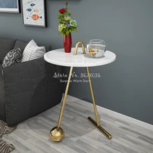 Высококачественный скандинавский мраморный диван для гостиной, современный минималистичный столик для спальни, мини круглый журнальный столик, креативный