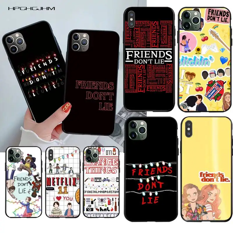 Чехол-накладка для iPhone 11 pro XS MAX 8 7 6 6S Plus X 5S SE XR с надписью очень странные дела |