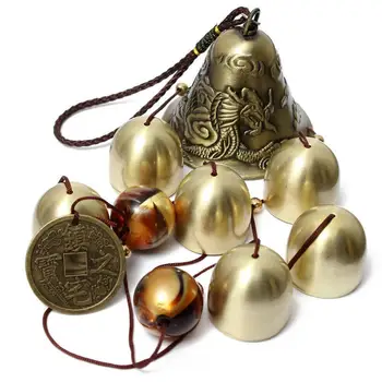 

1pc Copper Wind Chime Chinese Style Featured Ethnic Outdoor Wind Home Decor Chimes Garden Handicrafts Yard Garden F8I2