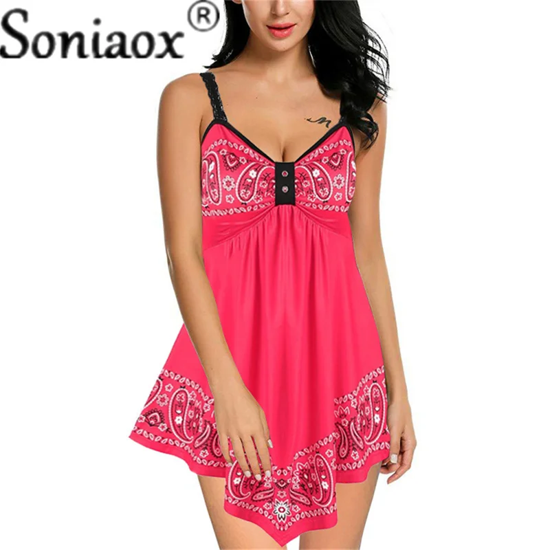 

Oversize Sexy Off Shoulder High Waist Sling Dress Summer 2021 Women Fashion Printing Lace V-Neck Dress Large Size Mini Dresses