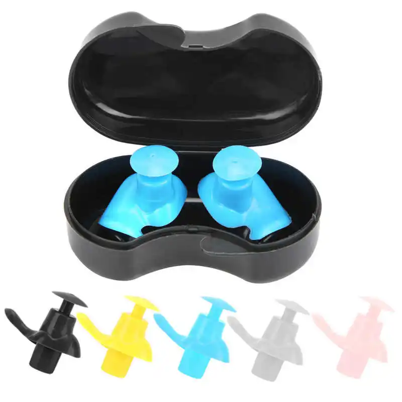 Soft Earplugs Silicone Waterproof Earplug Dust-Proof Ear Environmental Sport Plugs Diving Water Sports Swimming Pool Accessories 2