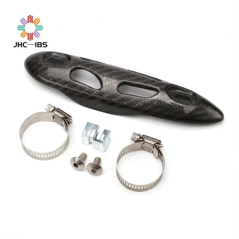 

Motorcycle Exhaust Pipe Heat Shield Motorcycle Anti-Hot Plate Cover Silencer Pipe Heat Shield Decor Guard for most motorcycle