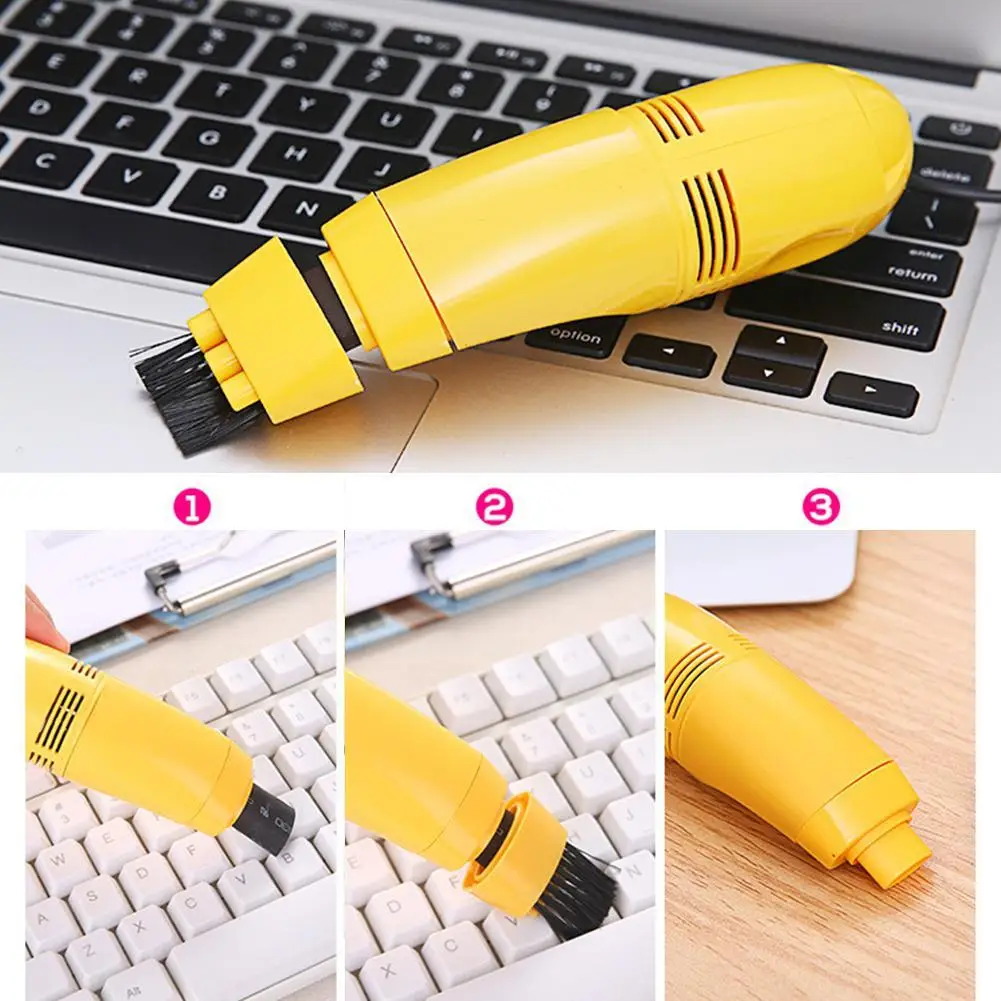 Mini computer vacuum USB keyboard cleaner PC laptop brush dust cleaning kit MGO3 quickly absorb stubborn dust vacuum cleaner