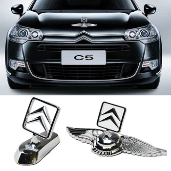 

Car Head Front Cover Badge Metal Vehicle Hood Emblem Sticker For Citroen C2 C3 C4 c4l C5 saxo Xsara picasso ds 3,4,6 c1 berlingo