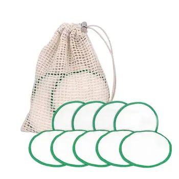 

10/12/16/18PCS Mini Reusable Makeup Remover Pads Washable Soft Bamboo Fiber Makeup Removal Face Washing Towel Skin Care