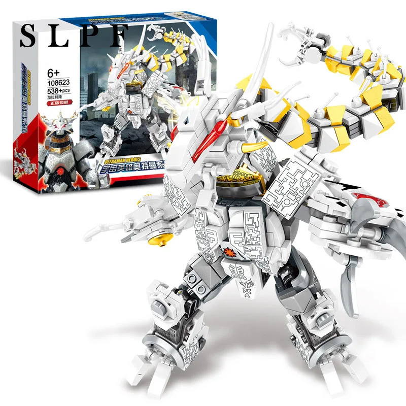 

Building Blocks Toys For Children Diy Educational Kids Ultraman Galatron Boys Assembly Model Set Brick Compatible  New R45