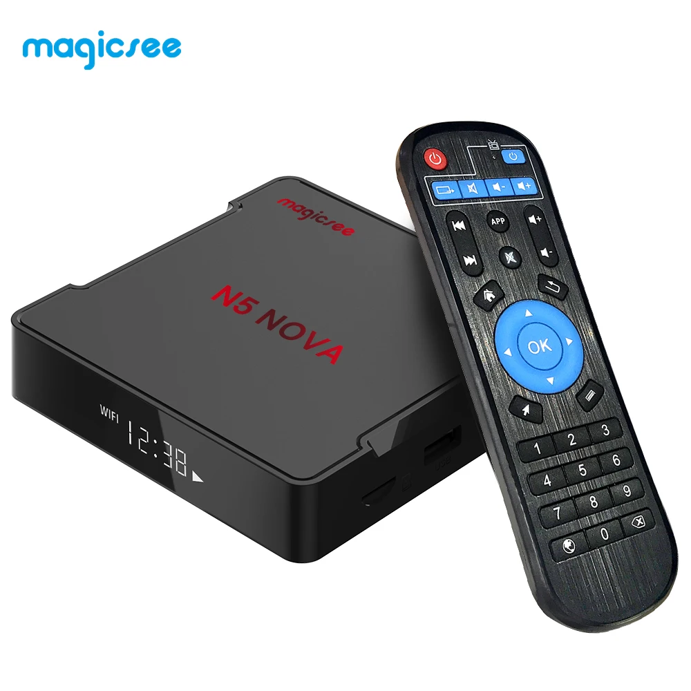

N5 NOVA Android 9.0 TV Box 4GB RAM 32GB 64GB ROM RK3318 Media Player 2.4G 5G WiFi Bluetooth 4K HD Smart Set Top Box 2GB 16GB