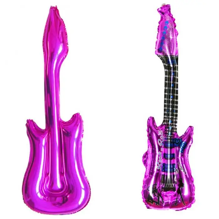 85*30 см надувной надувная гитара игрушечные музыкальные инструменты красочные игрушки для детей для вечеринки, дня рождения играть шоу реквизит-Аксессуары