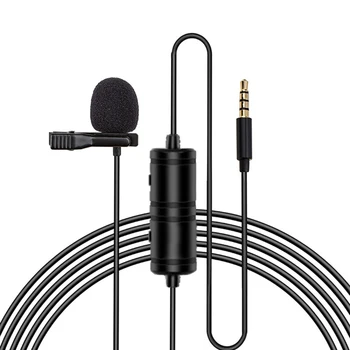 

Phone Microphone with Collar Clip Omnidirectional Condenser Microphone for Smart Phones Interview Vlog Live New Arrival
