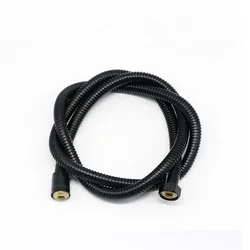1.5/2.0M Double Lock Matt Balck SUS 304 Black Pipe Fittings Explosion- Proof BathTube Bathroom Flexible Shower Hose