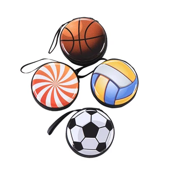 

Earphone Bags Wallet Gifts New Kids Wallets Zipper Purse Sports Ball Game Competition Mini Purse For Coins for SD Card Money