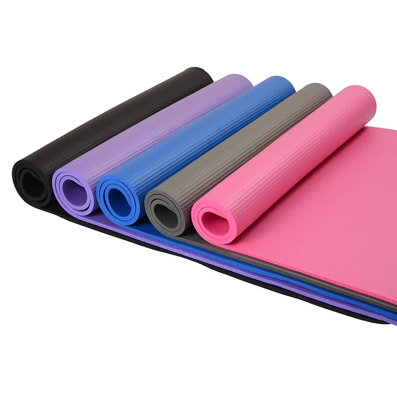 

NBR Camping Mat Non-slip Pilates Senior Type Thickening Widened Long Fitness Dance Mats Home Gym Mat 173 cm* 61 cm* 8 mm