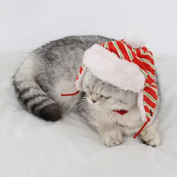 

Ji Zai 2017 Autumn and Winter Models Pet Decorations Dog Warm Ushanka Cat Moon Hat Small Dog Headdress